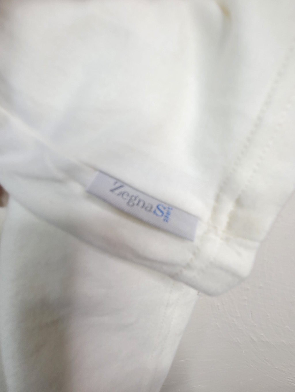 Vintage Zegna Sport Oversized White Crewneck T-Shirt Luxury Y2k Size Xxl — image 4 of 6